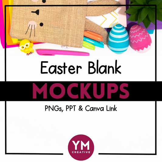 Easter Blank Mockups for TpT Product Listings & Social Media