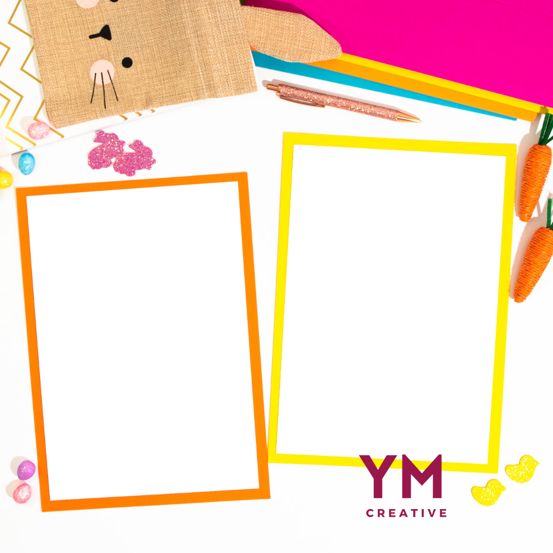 Easter Paper Mockups with Transparent Layer for TpT Product Listings & Social Media
