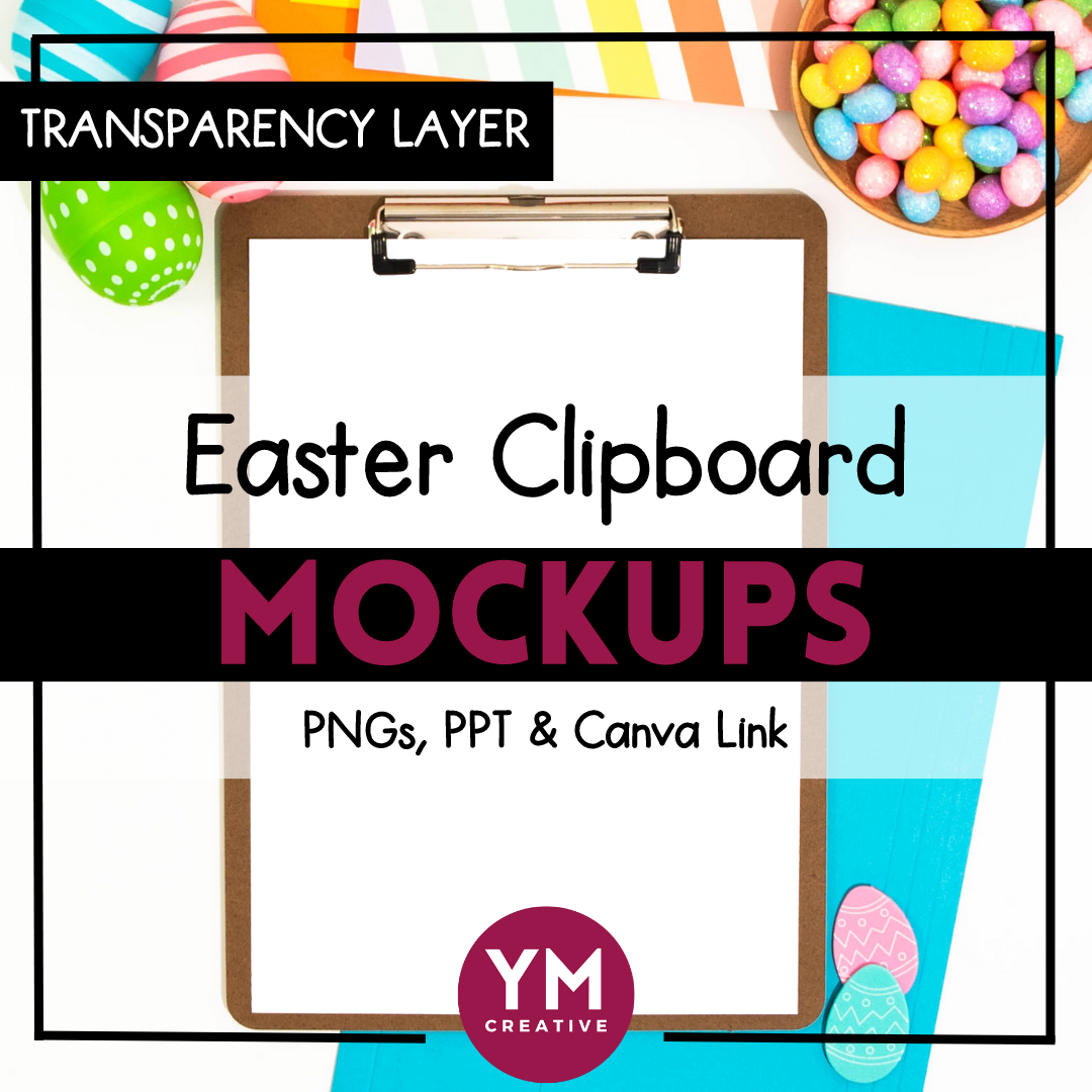 Easter Clipboard Mockups for TpT Product Listings & Social Media